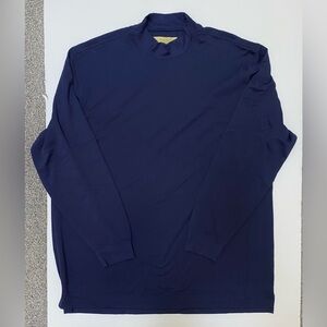 Donald Ross Core Long Sleeve Mock Neck Navy XXL